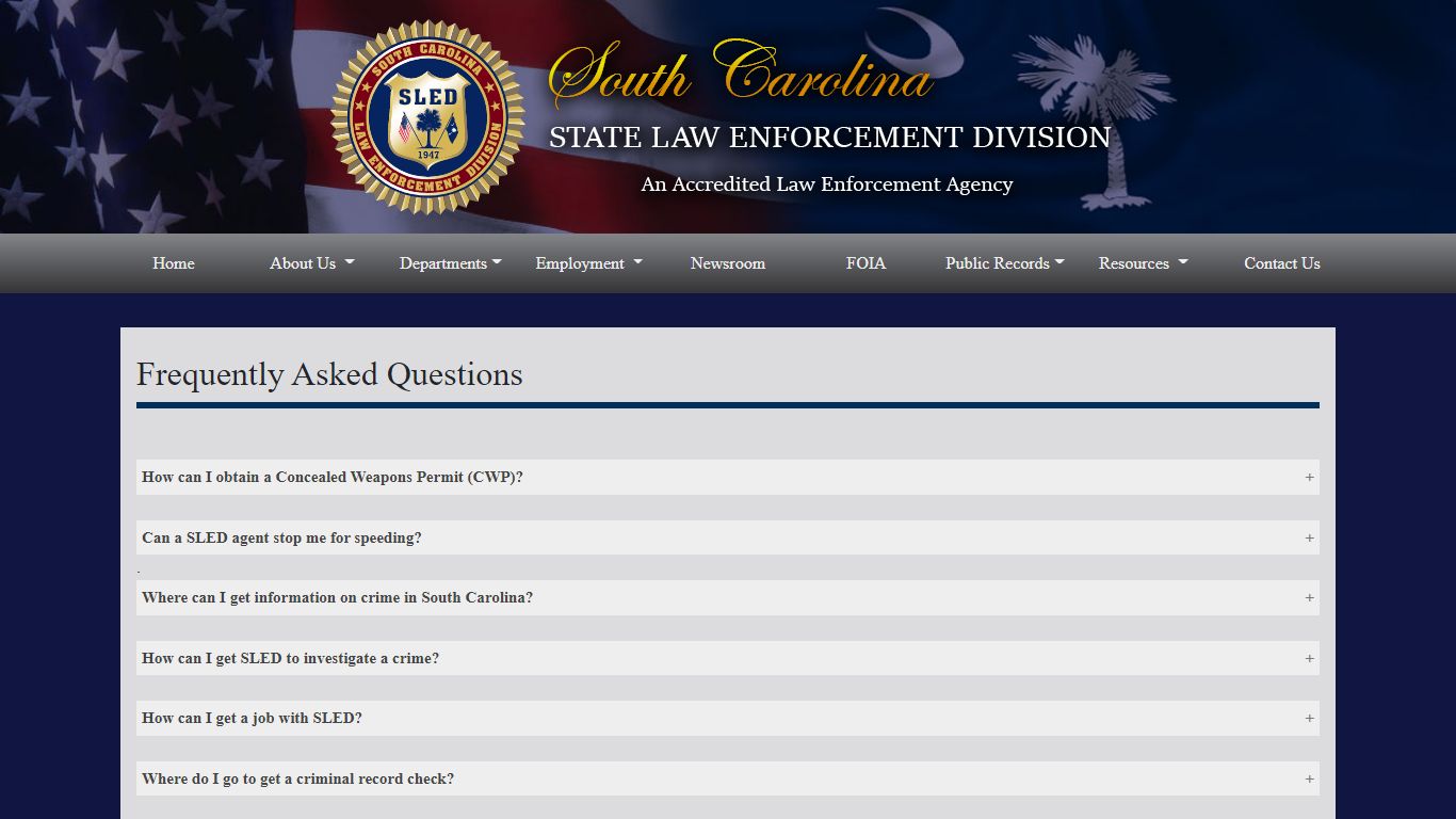SLED - South Carolina Law Enforcement Division